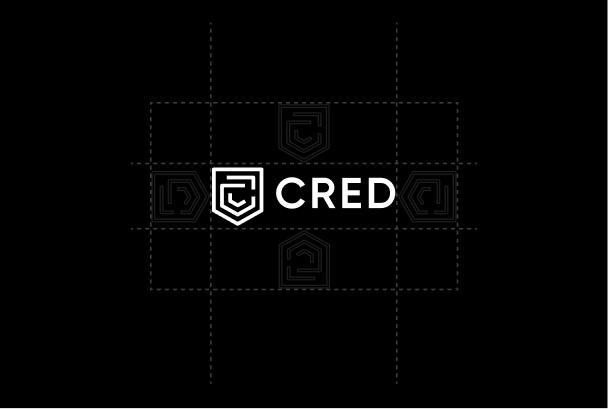 CRED horizontal logo clearspace guidelines
