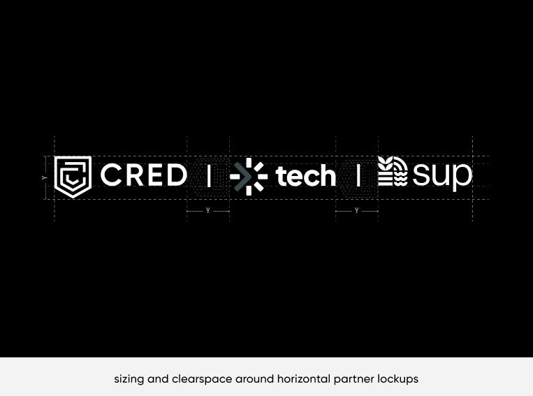 clearspace around horizontal partner lockups